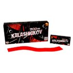 grafika z petardkami i nazwą kalasznikov