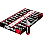 Czarne petardy z białą bibułką - napis No Limits